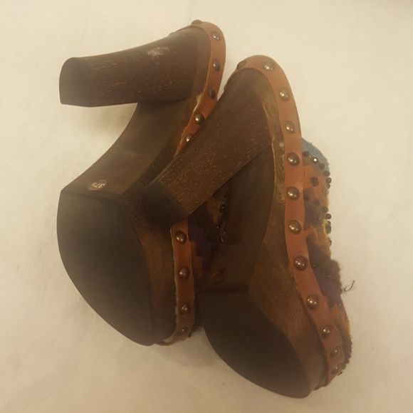 MIU MIU Boho Clogs Size 37.5 - Picture 7 of 8